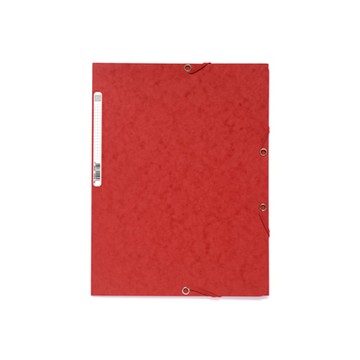 [55505E] Chemise à Rabat A4 Cartonnée Rouge
