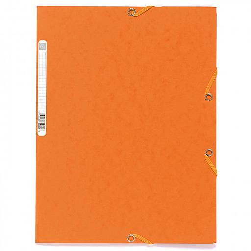 [55504E] Chemise à Rabat A4 Cartonnée Orange