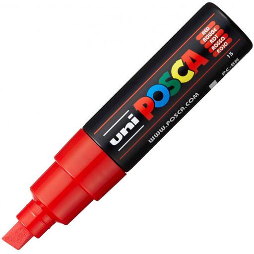[PC-8K] Marqueur Posca Rouge Pointe Large Biseautée