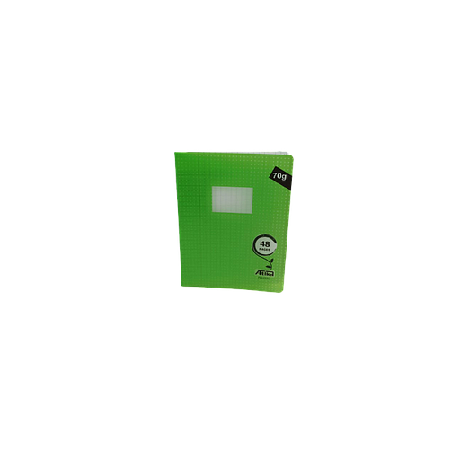 [EZ18009] Cahier Piqué Séyès Polypro 48 P 17 x 22 70G Vert
