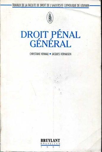 Droit pénal général