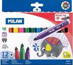 Feutres Milan Maxi 641 Coloriage Gros 12