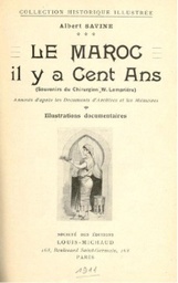 LE MAROC il y a cent ans