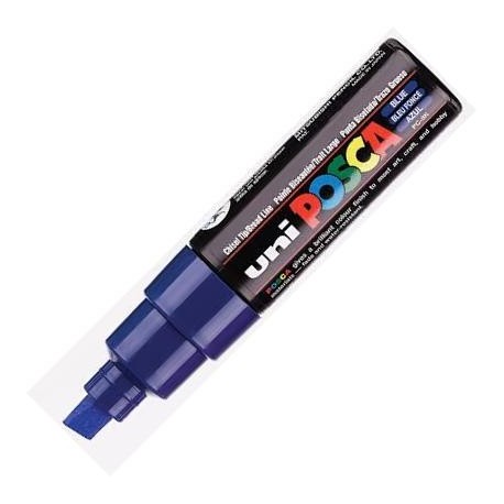 [4902778916544] Marqueur Posca Bleu Pointe Large Biseautée