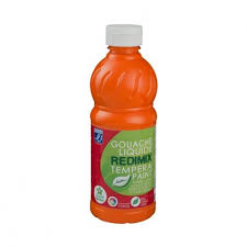 Peinture Gouache Lefranc & Bourgeois  - Orange - 500ml