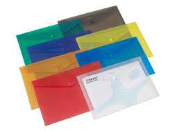 Enveloppe Plastique à Clip Vert