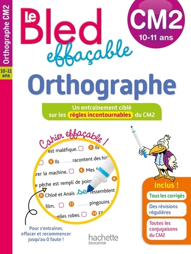 Le BLED effaçable Orthographe CM2