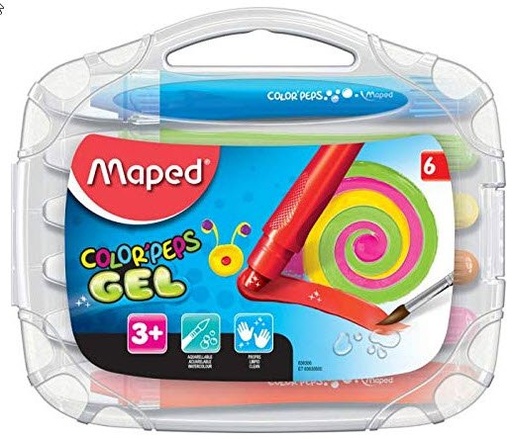Boîte de Crayons - Color'Peps Gel - 6 crayons - ref 836306