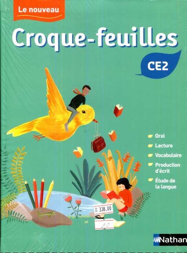 [NAT828318] 2019 CE2 LE NOUVEAU CROQUE - FEUILLES -PACK MANUEL ELEVE + MEMO + CAHIER D'ACTIVITES + FEUILLES D'ORAL