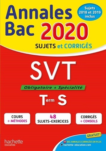 SVT Tle S obligatoire et spécialité  - Sujets et corrigés