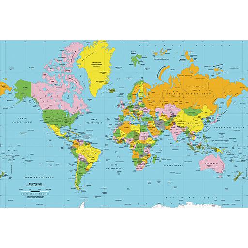 [9781000141238] Carte du monde 100/70
