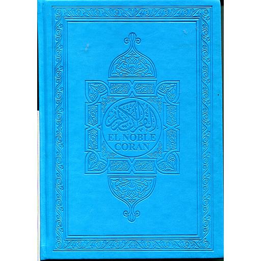 [9786144114841] المصحف المحمدي الشريف مجلد فني شاموا إسباني عربي EL NOBLE CORAN
