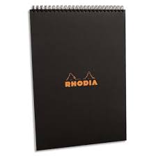 Bloc Note Polypro A4 Noir