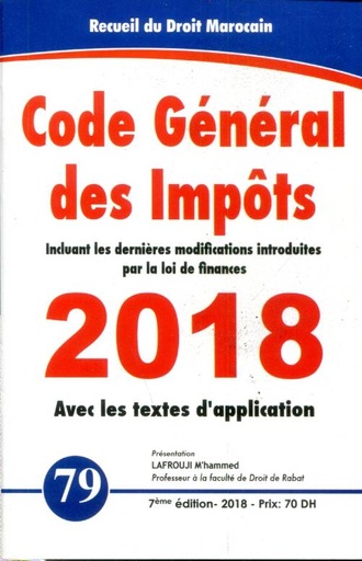 [9789954231043] Code général des impôts n°79 - 2018