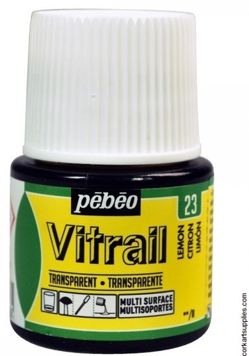Peinture pour Vitrail 45ml N°23 Citron