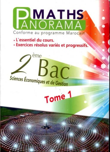 [9789954287620] Panorama maths 2ème Bac sciences économiques et de gestion Tome 1