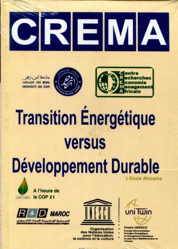 [9789954922958] CREMA Volume 2 - Transition énergétique versus développement durable