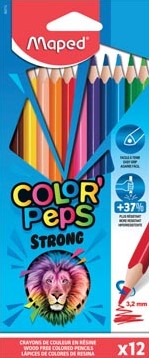 [862712] Crayons de Couleur Color'peps Strong 12 crayons 18cm