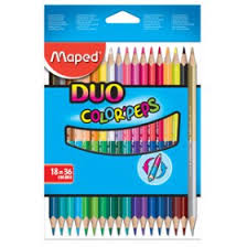 Crayon de Couleur DUO de 18