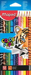 Crayon de Couleur Animaux de 12