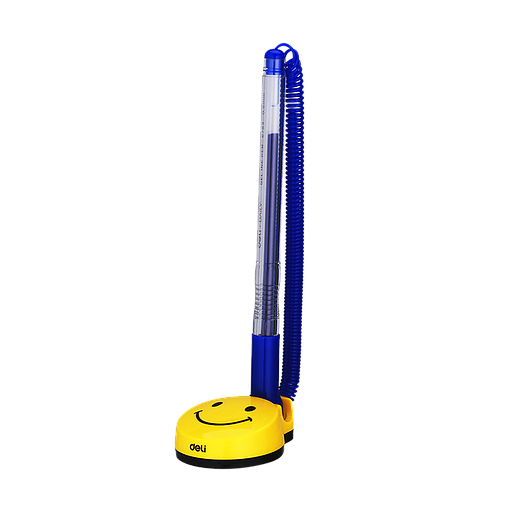 Stylo gel 0,5 mm avec contre-cordon. Smiley - Encre bleue