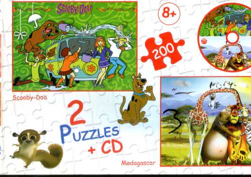 [6193005046693] 2 Puzzles+CD 200 Pièces
