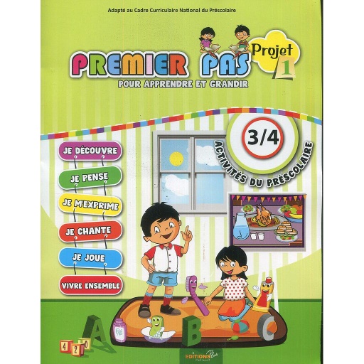 Premier pas pour apprendre et grandir PS 3/4 ans : Projet 1