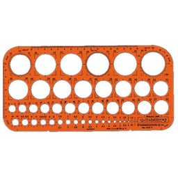 Trace cercles pairs/impairs Orange Transparent GXST1315F