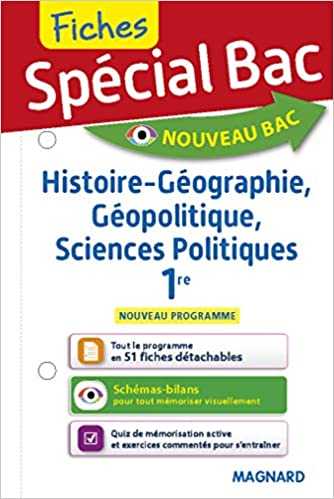 [MAG763005] Spécial Bac Fiches 1re - Histoire-Geographie Géopolitique Sciences Politiques