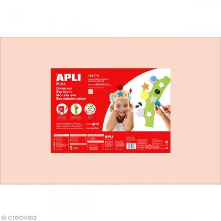 Feuille de papier mousse 400*600mm Beige