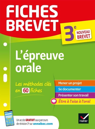 Fiches Brevet - L'épreuve orale 3e