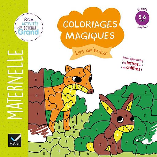 Coloriages magiques les animaux  - Maternelle Grande section
