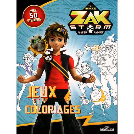 Jeux et coloriages Zak Storm  - Avec 50 stickers