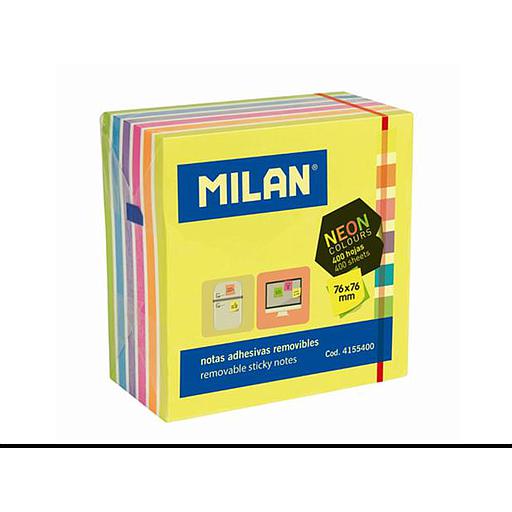 Bloc-notes adhésif Neon 76 x 76 mm 400 pcs