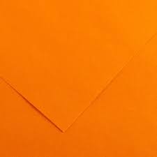 [08] Papier 150g/m² grain fin 50 x 65cm - 08 Orange