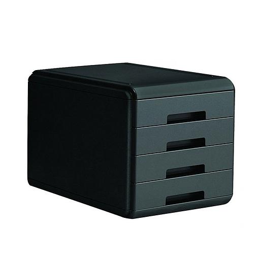 Commode 4 étages noir ARDA