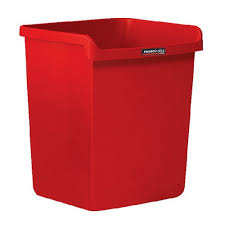 Corbeille papier rouge