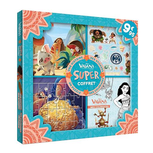 Super coffret Vaiana  - Contient 1 histoire, 1 puzzle, des stickers et des coloriages