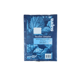 Feuilles Mobiles Perforées 200P 21 x 29.7 80G