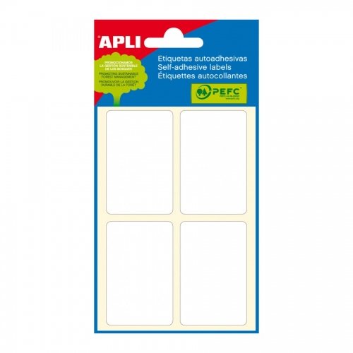 Etiquettes blanches ft 34 x 53 mm 24 pièces Ref 2683