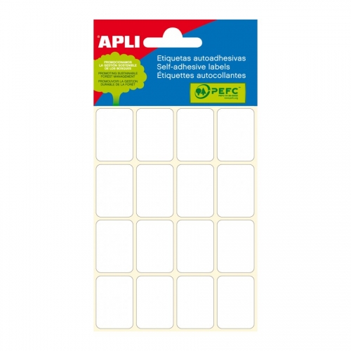 Etiquettes blanches ft 19 x 27 mm 96 Pièces Ref 2675