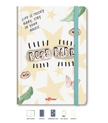 Bloc Note BOSS BABE Lignes Pointues 192P 17x24