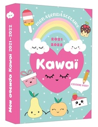 Mon agenda scolaire Kawaï  - Colorie-moi !