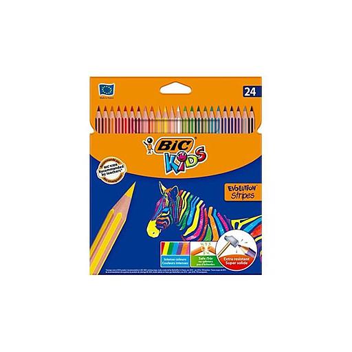 Crayon Couleur 24 Evolution Stripes BIC
