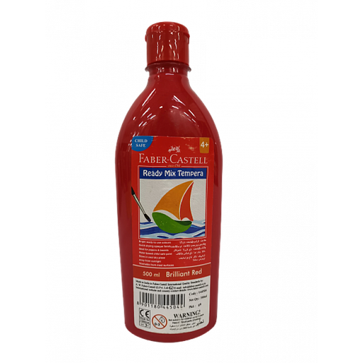 [144504] Bouteille de Peinture 500 ML Tempera Rouge