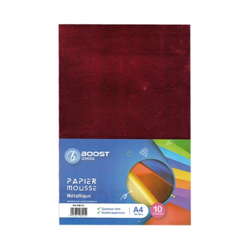 [BS-PM472] Pochette de 10 Feuilles Papier Mousse Métallique A4