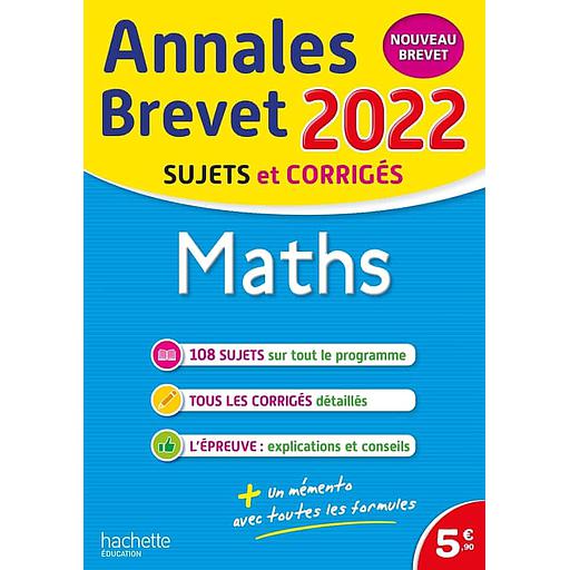 Maths 3e Brevet 2022