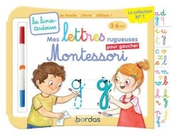 Mes lettres rugueuses Montessori pour gaucher