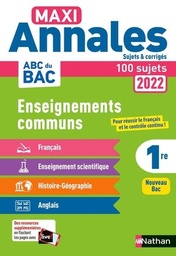 Enseignements communs 1re  - Sujets & corrigés