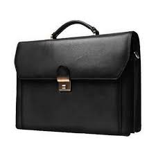 Cartable Semi Cuir Noir Réf 216